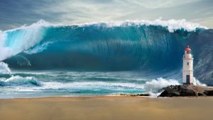 Як виглядає цунамі: руйнівна краса океанських хвиль