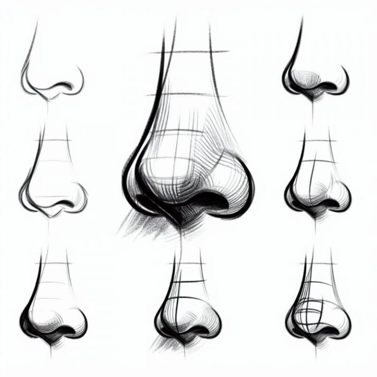 як-намалювати-ніс