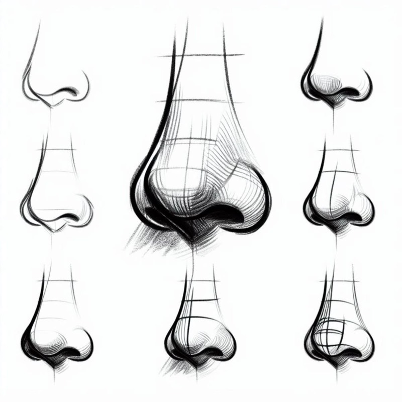 як-намалювати-ніс