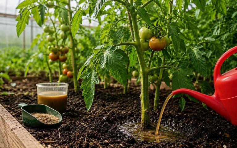 підживлення помідорів курячим послідом
