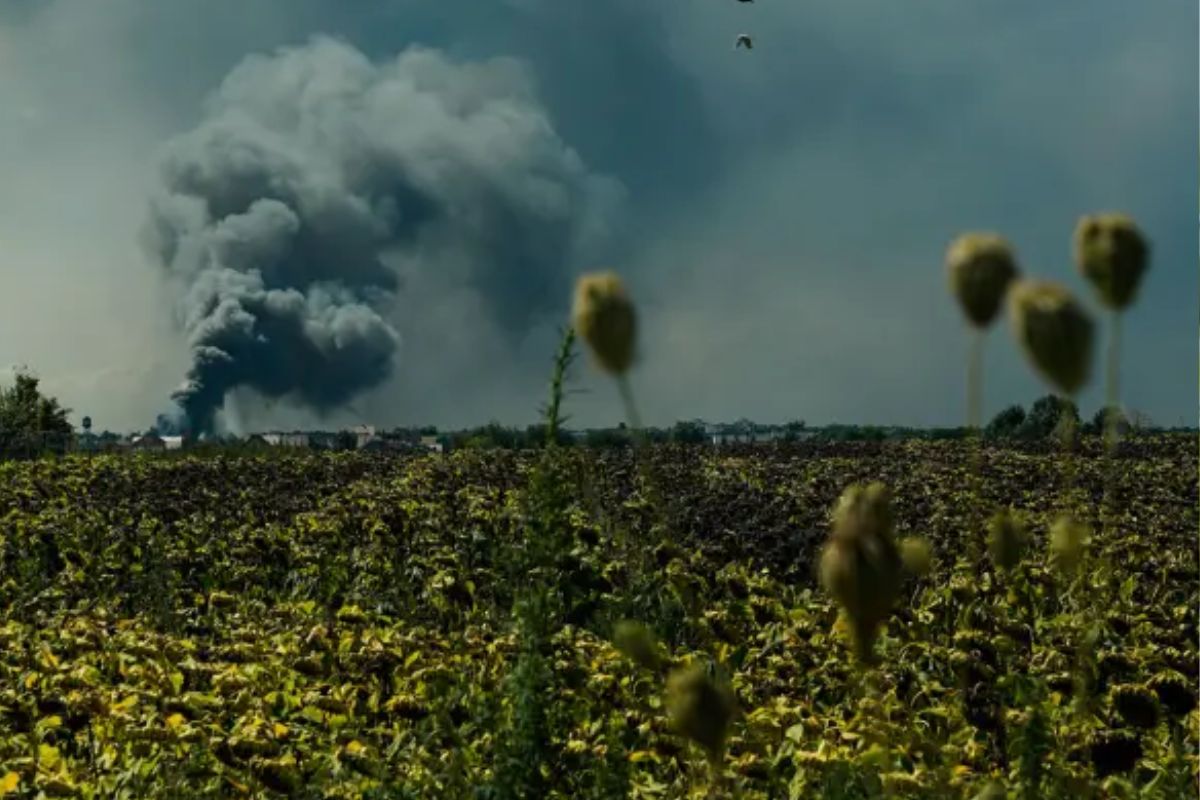 Наслідки російського обстрілу Борисполя