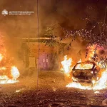 рф атакувала Дніпро, палає багатоквартирний будинок